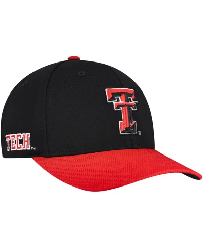 Top Of The World Men's Black/red Texas Tech Red Raiders Reflex Two-tone Flex Hat