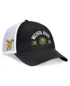 Top Of The World Men's Black/white Wichita State Shockers Free Kick Trucker Adjustable Hat In Black,white