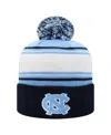 Top Of The World Men's Carolina Blue North Carolina Tar Heels Ambient Cuffed With Pom Knit Hat In Blue