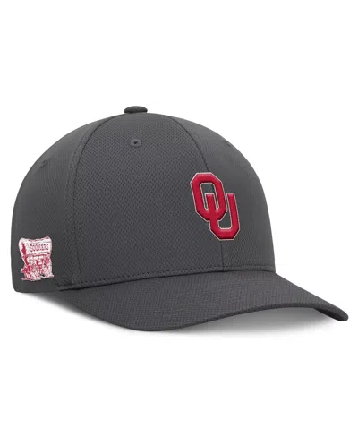 Top Of The World Men's Charcoal Oklahoma Sooners Reflex Logo Flex Hat