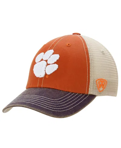 Top Of The World Men's Clemson Tigers  Offroad Trucker Adjustable Hat In Orange