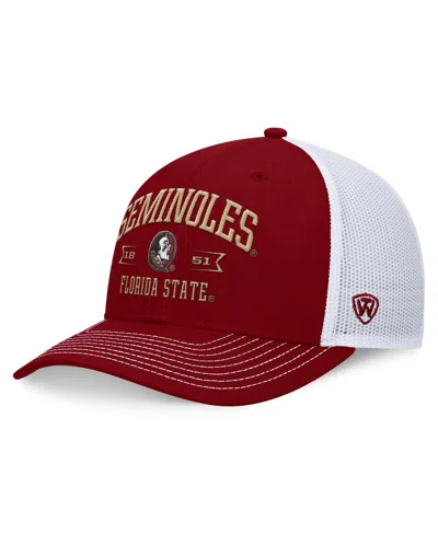 Top Of The World Men's Garnet Florida State Seminoles Carson Trucker Adjustable Hat