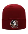 Top Of The World Men's Garnet Florida State Seminoles Logo Cuffed Knit Hat In Brown