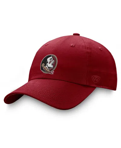Top Of The World Men's Garnet Florida State Seminoles Staple Logo Adjustable Hat