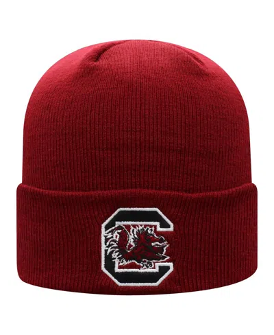 Top Of The World Men's Garnet South Carolina Gamecocks Logo Cuffed Knit Hat In Red