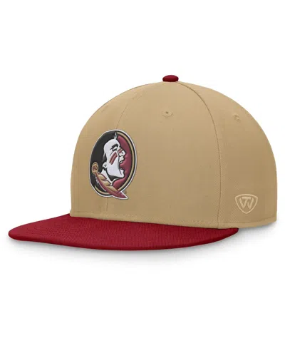 Top Of The World Men's Gold/garnet Florida State Seminoles Rally Two-tone Fitted Hat In Gold,garnet