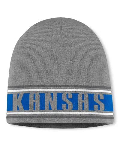 Top Of The World Men's Gray Kansas Jayhawks Jace Knit Beanie