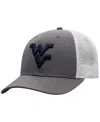 Top Of The World Men's Gray West Virginia Mountaineers Trucker Adjustable Hat