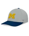 Top Of The World Men's Gray/navy Michigan Wolverines Mick Flex Hat In Gray,navy