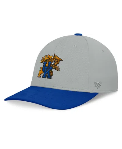 Top Of The World Men's Gray/royal Kentucky Wildcats Mick Flex Hat In Gray,royal