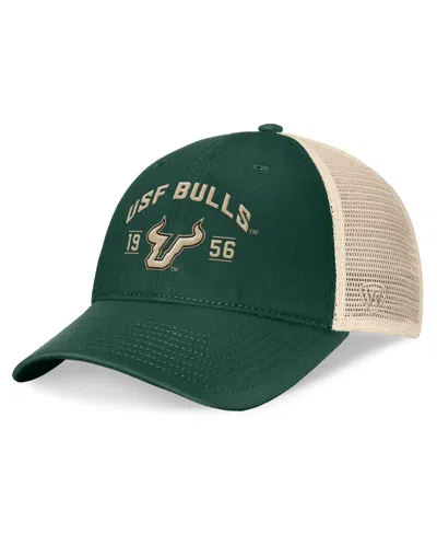 Top Of The World Men's Green South Florida Bulls Heritage Waylon Trucker Adjustable Hat