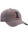 Top Of The World Men's Heather Charcoal Illinois Fighting Illini Champ Adjustable Hat