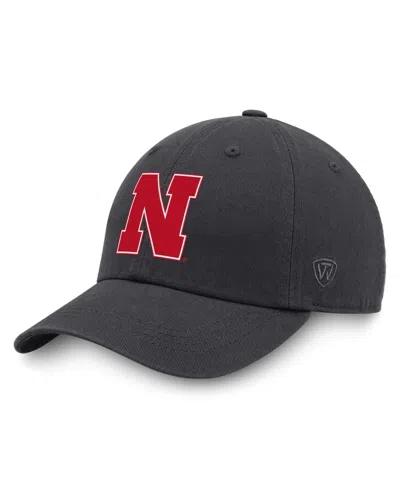 Top Of The World Men's Heather Charcoal Nebraska Huskers Champ Adjustable Hat