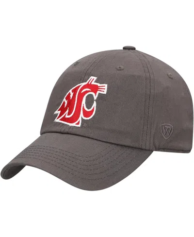 Top Of The World Men's Heather Charcoal Washington State Cougars Champ Adjustable Hat In Gray