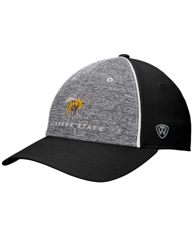 Top Of The World Men's Heather Gray Alabama State Hornets Nimble Adjustable Hat In Heather Gray,black