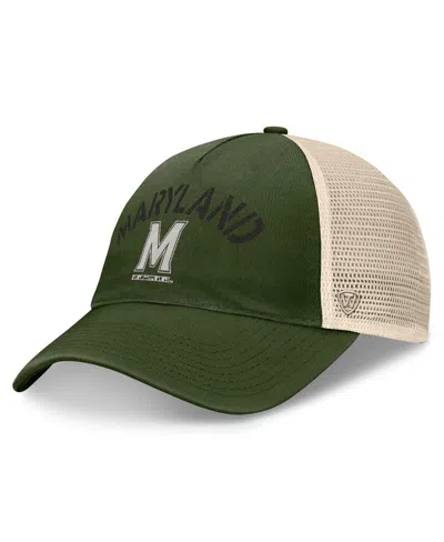 Top Of The World Men's Hunter Green Maryland Terrapins Oht Military Appreciation Glory Trucker Adjustable Hat