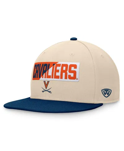 Top Of The World Men's Khaki Virginia Cavaliers Goalaso Snapback Hat