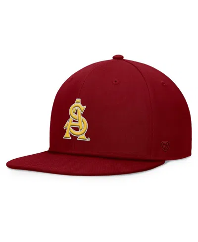 Top Of The World Men's Maroon Arizona State Sun Devils Fundamental Snapback Hat In Red