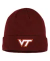 Top Of The World Men's Maroon Virginia Tech Hokies Logo Cuffed Knit Hat In Burgundy
