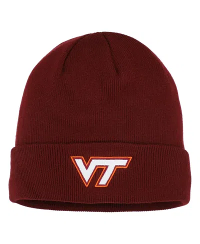Top Of The World Men's Maroon Virginia Tech Hokies Logo Cuffed Knit Hat In Burgundy