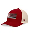 Top Of The World Men's Maroon/natural Mississippi State Bulldogs Bennett Trucker Adjustable Hat In Maroon,natural