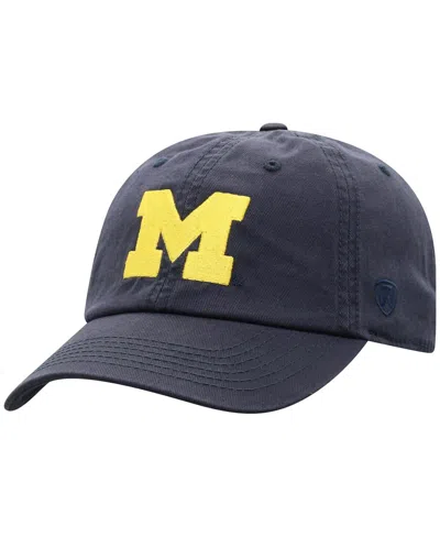Top Of The World Men's Navy Michigan Wolverines Team Logo Washed Adjustable Hat