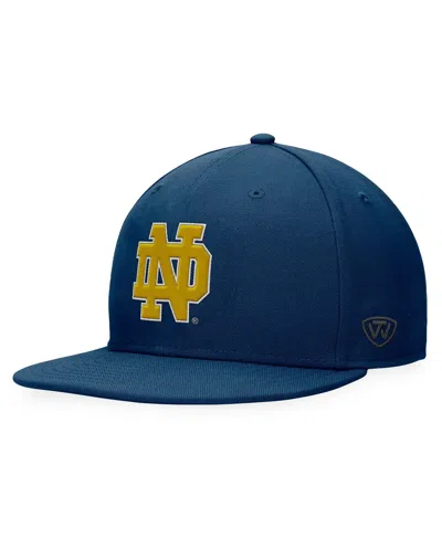 Top Of The World Men's Navy Notre Dame Fighting Irish Fitted Hat In Trd Nvy