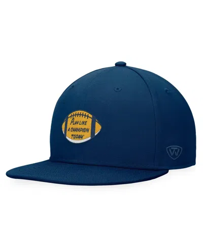 Top Of The World Men's Navy Notre Dame Fighting Irish Play Like A Champion Today Fitted Hat In Trd Nvy