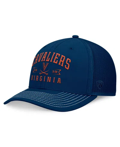 Top Of The World Men's Navy Virginia Cavaliers Carson Trucker Adjustable Hat