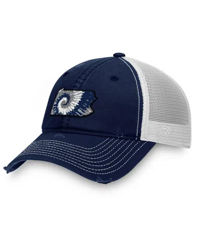 Top Of The World Men's Navy/white Penn State Nittany Lions Two-tone Adjustable Hat