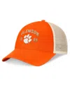 Top Of The World Men's Orange Clemson Tigers Heritage Waylon Trucker Adjustable Hat
