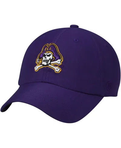 Top Of The World Men's Purple Ecu Pirates Primary Logo Staple Adjustable Hat