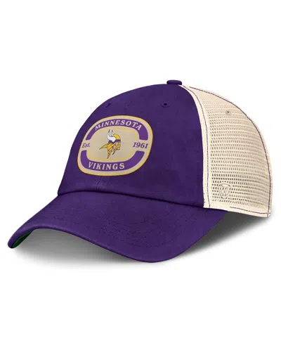 Top Of The World Men's Purple Minnesota Vikings Team Patch Adjustable Hat