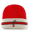 Top Of The World Men's Red/cream Cincinnati Bearcats Silas Cuffed Knit Hat In Red,cream