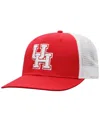Top Of The World Men's Red/white Houston Cougars Victory Baseline Adjustable Trucker Hat