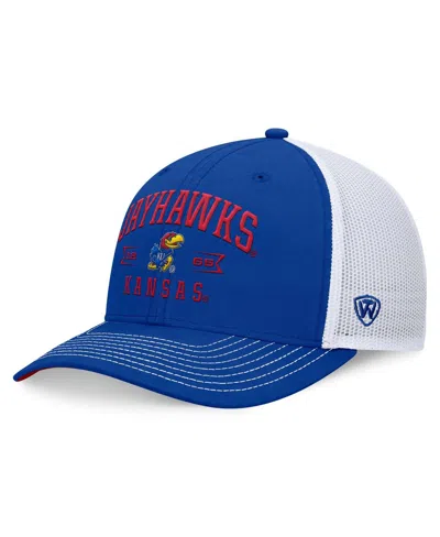 Top Of The World Men's Royal Kansas Jayhawks Carson Trucker Adjustable Hat