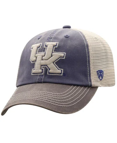 Top Of The World Men's Royal/gray Kentucky Wildcats Off Road Adjustable Trucker Hat In Royal,gray
