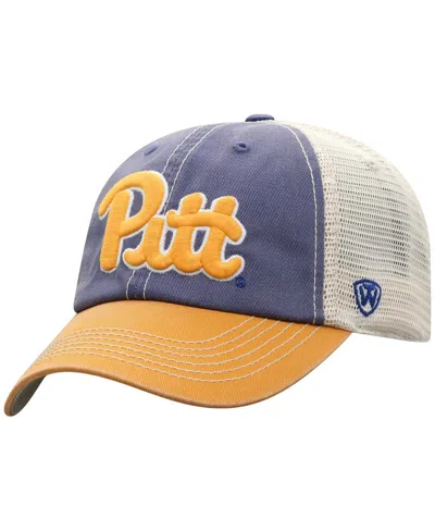 Top Of The World Men's Royal/natural Pitt Panthers Off-road Trucker Adjustable Hat