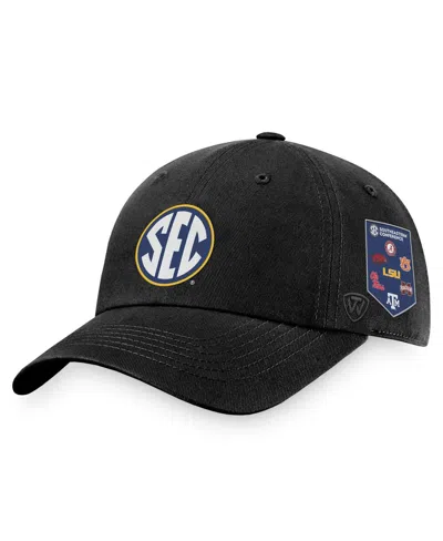 Top Of The World Men's  Black Sec Banner Adjustable Hat