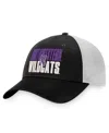 Top Of The World Men's  Black, White Northwestern Wildcats Stockpile Trucker Snapback Hat In Black,white