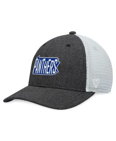 Top Of The World Men's  Charcoal, White Pitt Panthers Townhall Trucker Snapback Hat In Charcoal,white