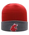 Top Of The World Men's  Crimson, Gray Washington State Cougars Core 2-tone Cuffed Knit Hat In Crimson,gray