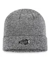 Top Of The World Men's  Heather Black Ndsu Bison Cuffed Knit Hat In Heather Black