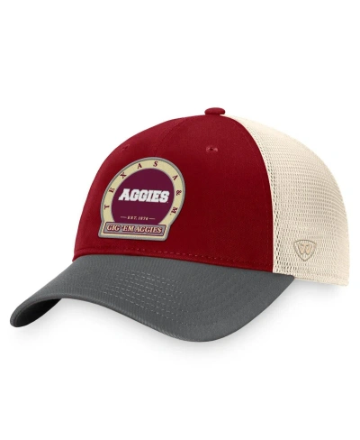 Top Of The World Men's  Maroon Texas A&m Aggies Refined Trucker Adjustable Hat