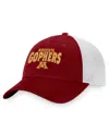 Top Of The World Men's  Maroon, White Minnesota Golden Gophers Breakout Trucker Snapback Hat In Maroon,white