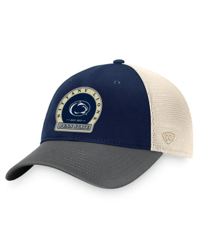 Top Of The World Men's  Navy Penn State Nittany Lions Refined Trucker Adjustable Hat