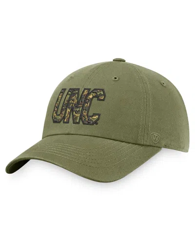 Top Of The World Men's  Olive North Carolina Tar Heels Oht Military-inspired Appreciation Unit Adjust