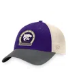 Top Of The World Men's  Purple Kansas State Wildcats Refined Trucker Adjustable Hat In Purple