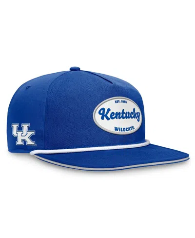 TOP OF THE WORLD MEN'S TOP OF THE WORLD ROYAL KENTUCKY WILDCATS IRON GOLFER ADJUSTABLE HAT