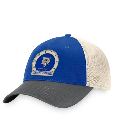 Top Of The World Men's  Royal Kentucky Wildcats Refined Trucker Adjustable Hat